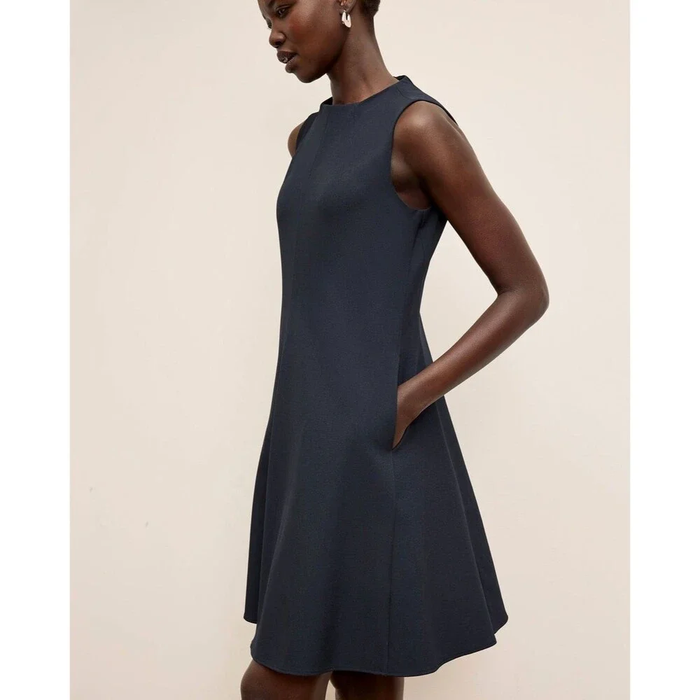 MM Lafleur Malala 2.0 Dress Recycled WonderTex Pockets Business Casual Size 16